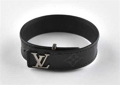 lv bracelet black|louis vuitton bracelet with gems.